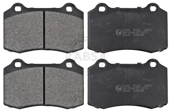 Гальмівні колодки перед. 208/DS3 1.2-1.6 09- (D 323mm) (109.7x69.3x14.8) A.B.S. 37388 (фото 1)