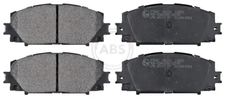 Гальмівні колодки пер. Toyota Yaris 07- (akebono) A.B.S. 37542