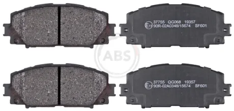 Гальмівні колодки пер. Prius 08- A.B.S. 37755