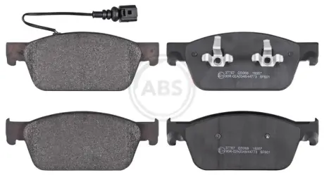 Колодка гальм. диск. передн. (ABS) A.B.S. 37767