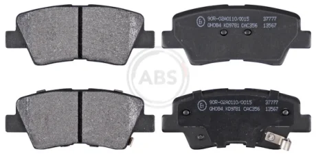 Гальмівні колодки зад. Sonata V/i 40/Optima/Soul 05- A.B.S. 37777