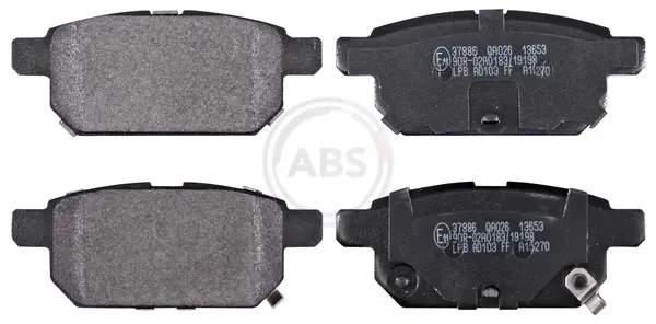 Гальмівні колодки диск. SUZUKI SX4 задн A.B.S. 37886 (фото 1)