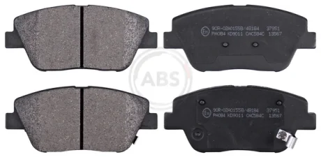 Колодка гальм. диск. передн. (вир-во ABS) A.B.S. 37951