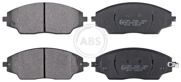 Гальмівні колодки пер. Aveo 11- (14") A.B.S. 37987 (фото 1)