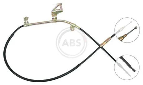 Трос ручного гальма Passat (00-05) Пр. A.B.S. K18368