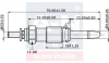 DB свічка розжарювання (подвійна спіраль) 11.5V L=72mm OM601-603 A-N Parts A-N041 234 (фото 2)