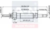 MITSUBISHI свічка розжарювання (подвійна спіраль) 11V L=82mm 2,0/2,5d: Galant, Lancer, Pajero, L200/400 A-N Parts A-N053 511 (фото 2)