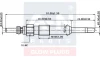 VW свічка розжарювання (подвійна спіраль) 12V L=91mm 1.9/2.5TDI: AudiFordSeatSkodaVolvo A-N Parts A-N093 227 (фото 2)