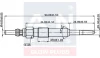 VW свічка розжарювання (подвійна спіраль) 5V Passat 2.0TDI 03-,Audi A4 1.9TDI 04 A-N Parts A-N097 119 (фото 2)