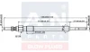 VW свічка розжарювання 4.4V L=129mm Audi A3/4/5/6/8/Q5/Q7 TDI 03-. Golf V/VI 1,6/2,0TDI Passat 2.0TDI 05-, Touareg 3,0TDI T5 A-N Parts A-N127 040 (фото 2)