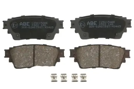Комплект гальмівних колодок задн, MITSUBISHI ECLIPSE CROSS, OUTLANDER III 1.5-3.0 08.12- ABE C25015ABE