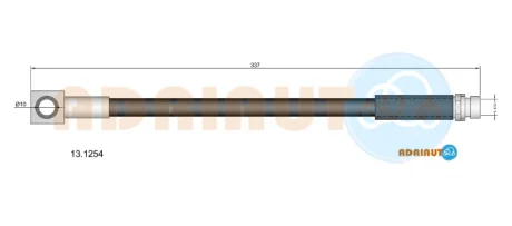 FORD шланг гальм. задн. MONDEO -96 дисків (універсал) Adriauto 13.1254