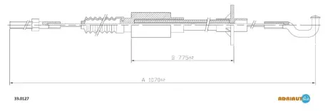 OPEL трос зчеплення Rekord E 1,7-2,0 ADRIAUTO 33.0127