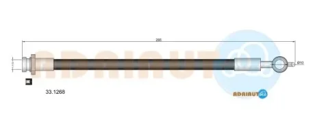 OPEL шланг гальмівний задн. Frontera A 92- Adriauto 33.1268