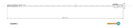 TOYOTA трос ручного гальма передн. RAV 4 III ADRIAUTO 52.0249.2