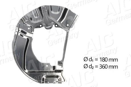 Захист диска гальмівного (переднього) (R) BMW 5 (E60/E61) 04-10 AIC 55503