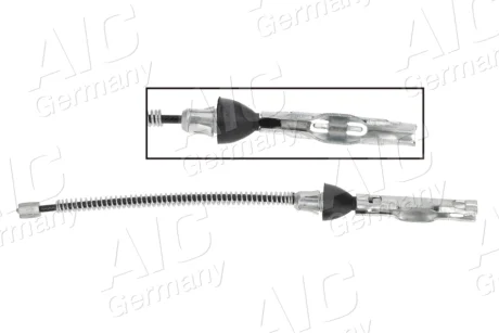 Трос ручника (задній) Ford Fiesta 08-17 (166mm) AIC 76027