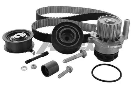 VW К-кт ГРМ (помпа+ремень+3 ролика+крепление) POLO IV 02-12, SKODA FABIA I 99-08, SEAT IBIZA III 02-05 AIRTEX WPK-177701