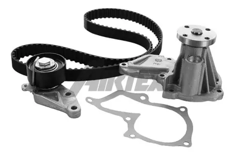 FORD К-т ГРМ (помпа с прокл. + ремень + ролик) Fiesta 1,25-1,4 16V -02. AIRTEX WPK-410401