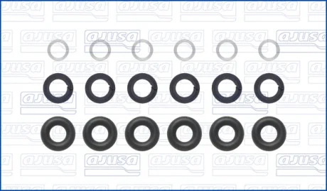 FORD USA К-кт ущільнень інжекторної форсунки EDGE 2.7 AWD 15-, EXPLORER (U5) 3.5 4WD 14- Ajusa 77058700