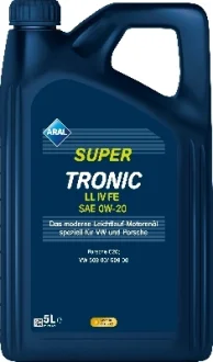 Олива 0W20 C5 5L SUPER TRONIC LL IV FE 508.00/509.00 ARAL 15F460