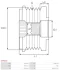 Шків генератора VW T5/T6/Caddy/Crafter 2.0TDI 09-, 6PK AS AFP0033 (фото 4)