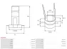 Колектор генератора AS ASL9001 (фото 3)