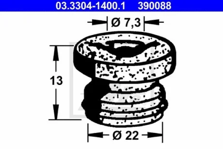 Пробка ATE 03.3304-1400.1