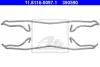 Монтажний набір гальмівних колодок передн DAEWOO ESPERO, LANOS, NEXIA OPEL ASCONA C, ASTRA F, ASTRA F CLASSIC, ASTRA F/KOMBI, CALIBRA A, KADETT E, KADETT E/KOMBI, OMEGA A, VECTRA A 1.4-2.4 08.84- ATE 11.8116-0097.1 (фото 2)
