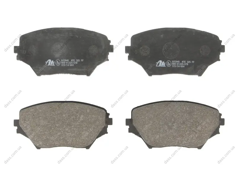 Комплект гальмівних колодок передн, TOYOTA RAV 4 II 1.8-2.4 05.00-11.05 ATE 13046058482 (фото 1)