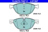 Колодки гальмівні (передні) BMW 5 (F07/F10/F11) 09-17/6 (F06/F13) 11-18/7 (F01/F02/F03/F04) 08-15 Ceramic ATE 13.0470-7267.2 (фото 1)