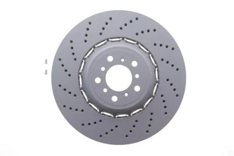 Гальмівний диск (перед) BMW 5 (F10)/6 (F12/F13) 10- (400x36) (L) (з покриттям) (з отворами) (вент) ATE 24.0136-0126.2