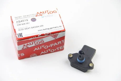 Датчик тиску наддуву (4 конт.) VW Caddy II/Golf IV/Skoda Fabia 1.4/1.6 92-09 Autlog AS4519