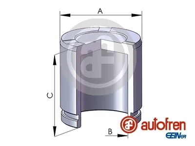 Поршень супорта X204 08- (44x57mm)(Bosch) Autofren D025643
