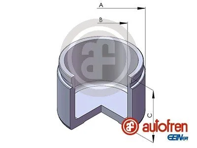 Поршень супорта пер. Qashqai 13-/Megane 15- (57x49mm)(Akebono) Autofren D025674
