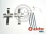 Монтажний набір гальмівних колодок передн TOYOTA HILUX VII, LAND CRUISER 80, LAND CRUISER 90 2.5D-4.2D 01.90-09.15 AUTOFREN D43029A (фото 1)
