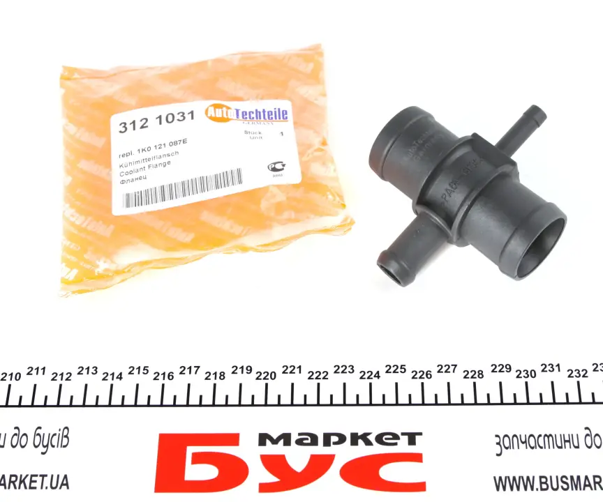 Фланець системи охолодження VW Caddy III 1.6/2.0 04-15 Autotechteile 312 1031 (фото 1)