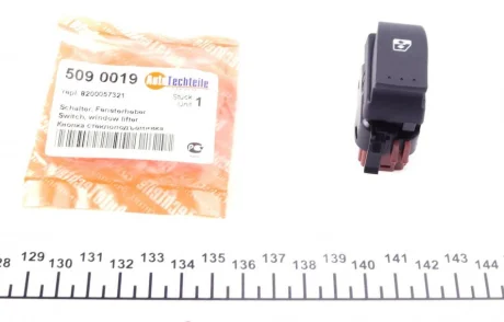 Кнопка склопідйомника (R) Renault Trafic 01- Autotechteile 509 0019