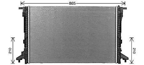 Радіатор охолодження A4 Allroad B9, A5, A6 C8, BENTLEY, VW Ava cooling AI2441