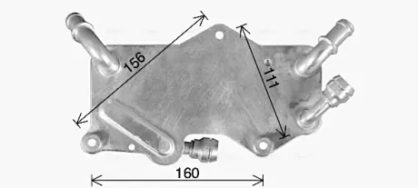 AVA VW Оливний радіатор Audi A6/7 2.0/3.0 11- AVA COOLING AI3442