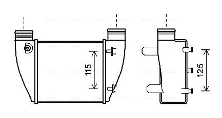 AUDI Інтеркулер A4 B7 04-, SEAT Ava cooling AI4364
