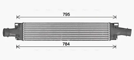 AVA AUDI Інтеркулер A4 Allroad B9 2.0 15-, A5 Sportback 2.0 16-, Q5 Sportback 20- Ava cooling AI4432