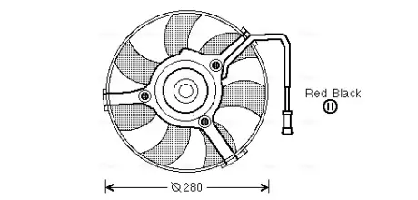 Вентилятор радіатора VW (AVA) AVA COOLING AI7504