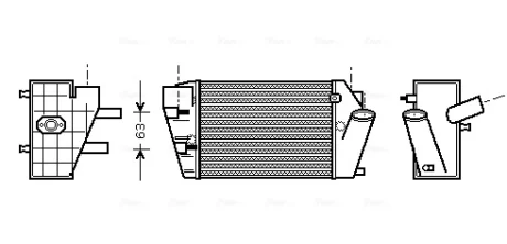 AUDI Інтеркулер A4 II 2,5 TDI LEFT 01 Ava cooling AIA4187