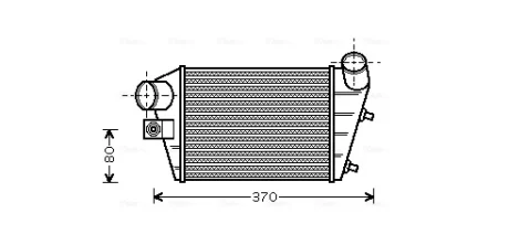 AVA FIAT Інтеркулер Alfa Romeo 147 1.9JTD Ava cooling ALA4086