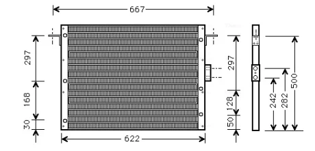LAND ROVER Радіатор кондиціонера (Конденсатор) RANGE ROVER II 2.5, 3.9, 4.0, 4.6 94 Ava cooling AU5075