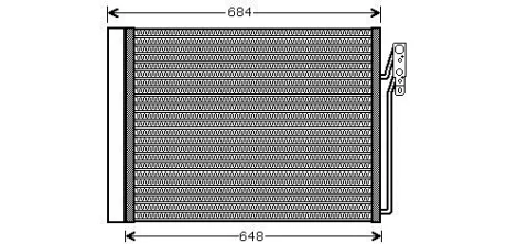 AVA Радіатор кондиціонера (конденсатор) RANGE III 4.2, 4.4, 5.0 02 Ava cooling AUA5211D