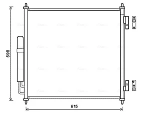 AVA Радіатор кондиціонера (конденсатор) RANGE IV 3.0-5.0 12-, RANGE SPORT II 3.0-5.0 13 Ava cooling AUA5218D