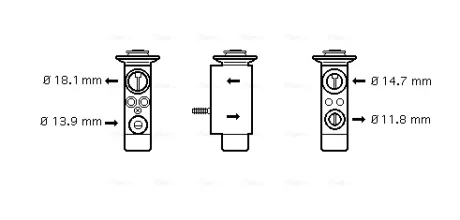 AVA BMW Розширювальний клапан кондиц. 3 (E46), X3 (E83), MINI Ava cooling BW1085