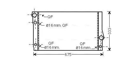 BMW Радіатор охолодження 5 F10,7 F01 3.0 Ava cooling BW2354